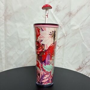 🍄LAST ONE🌲Starbucks 2022 Holiday ‘Enchanted Forest Straw Topper’ Cold Cup